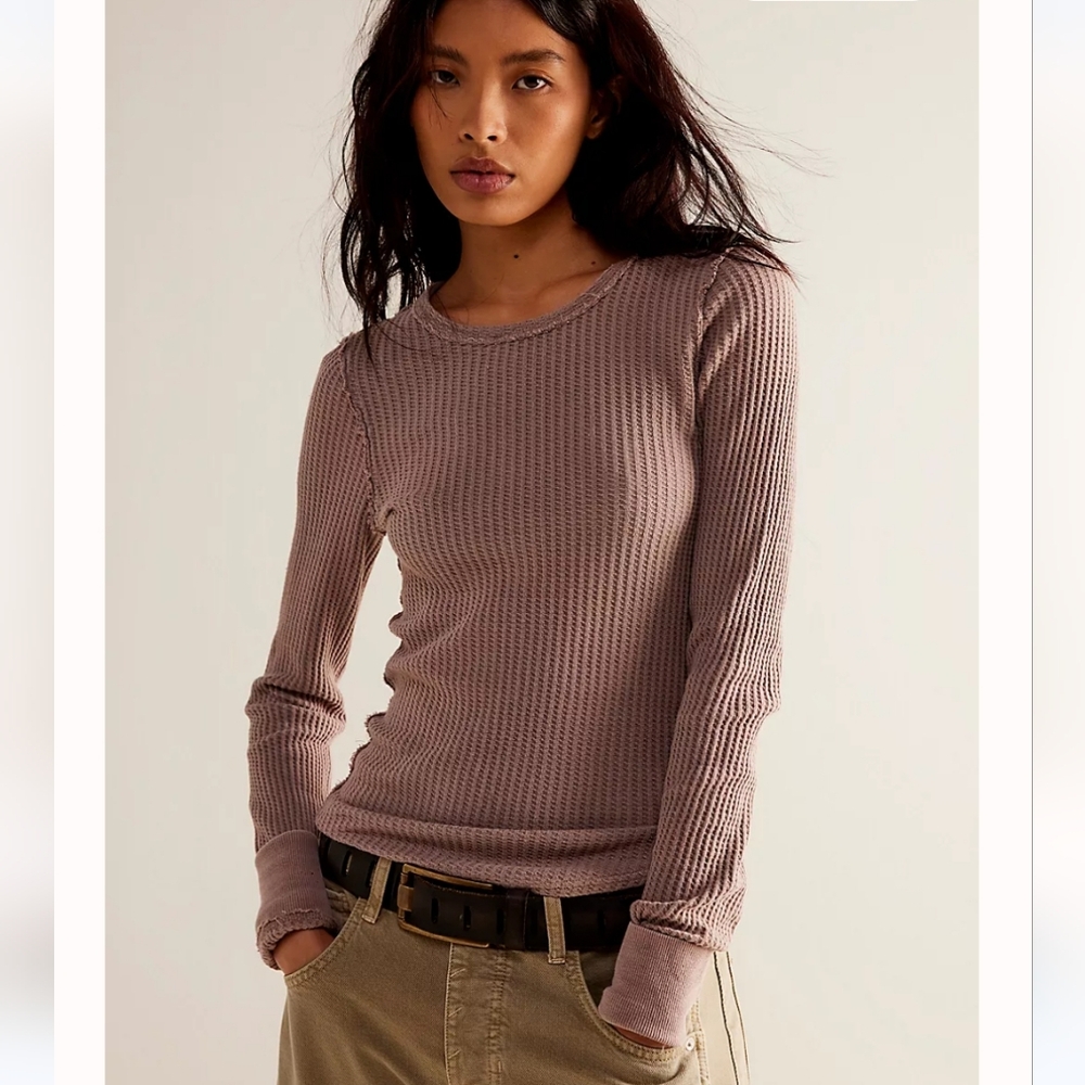 We The Free Roll With it Thermal - cashmere